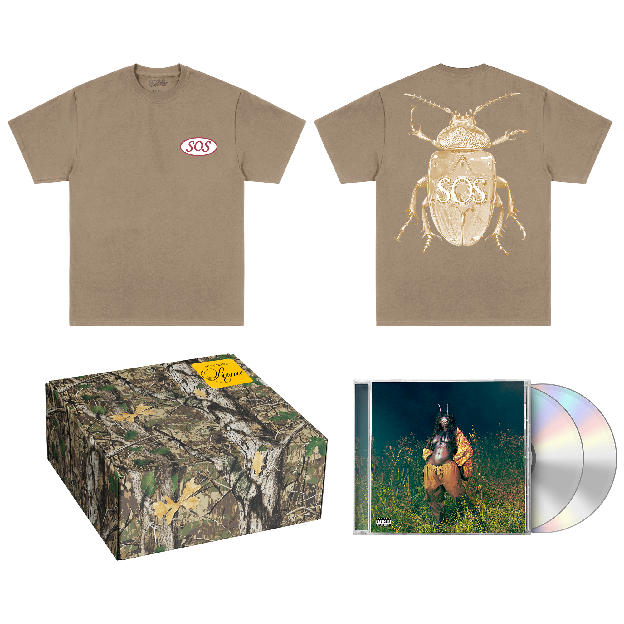 SOS Deluxe Brown Beetle Tee Box Set – SZA Official Store