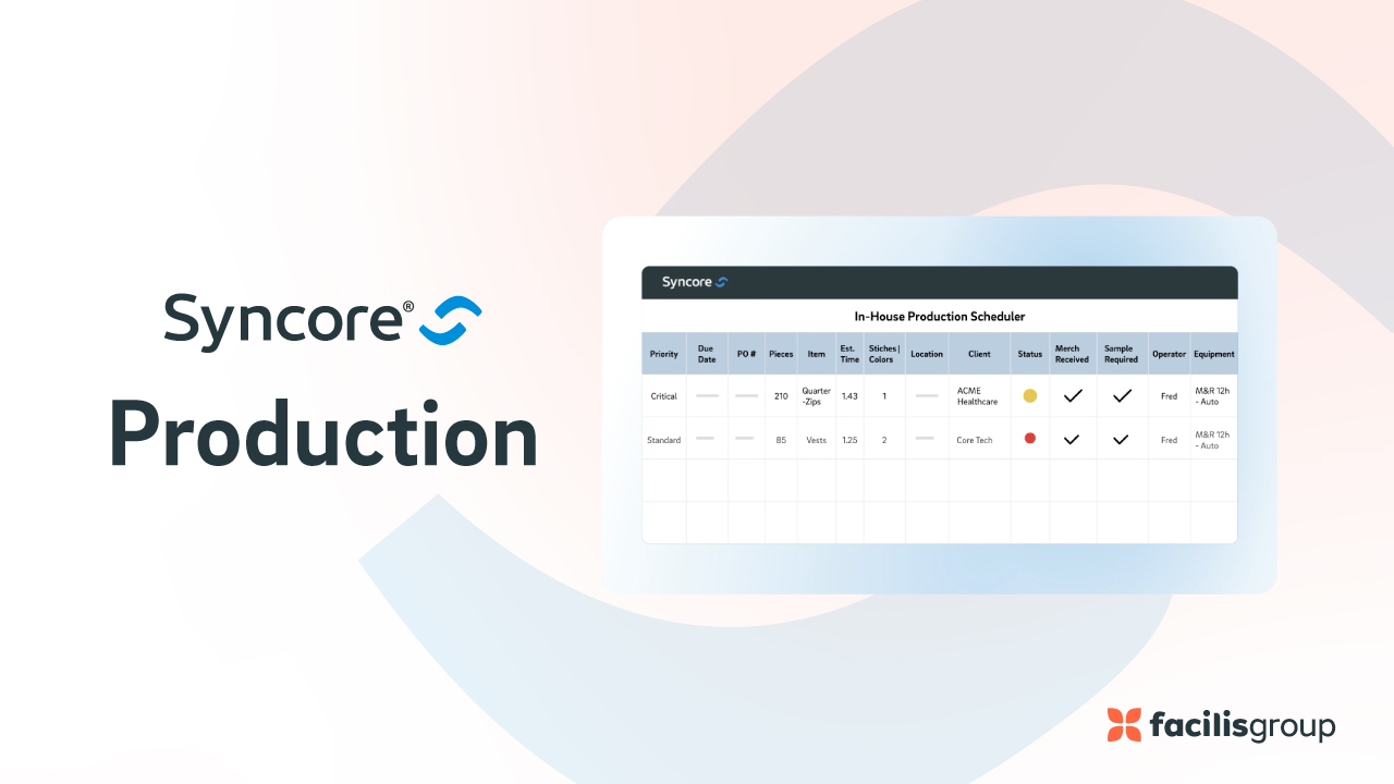 Syncore Production Solution: Promotional Products Production Software